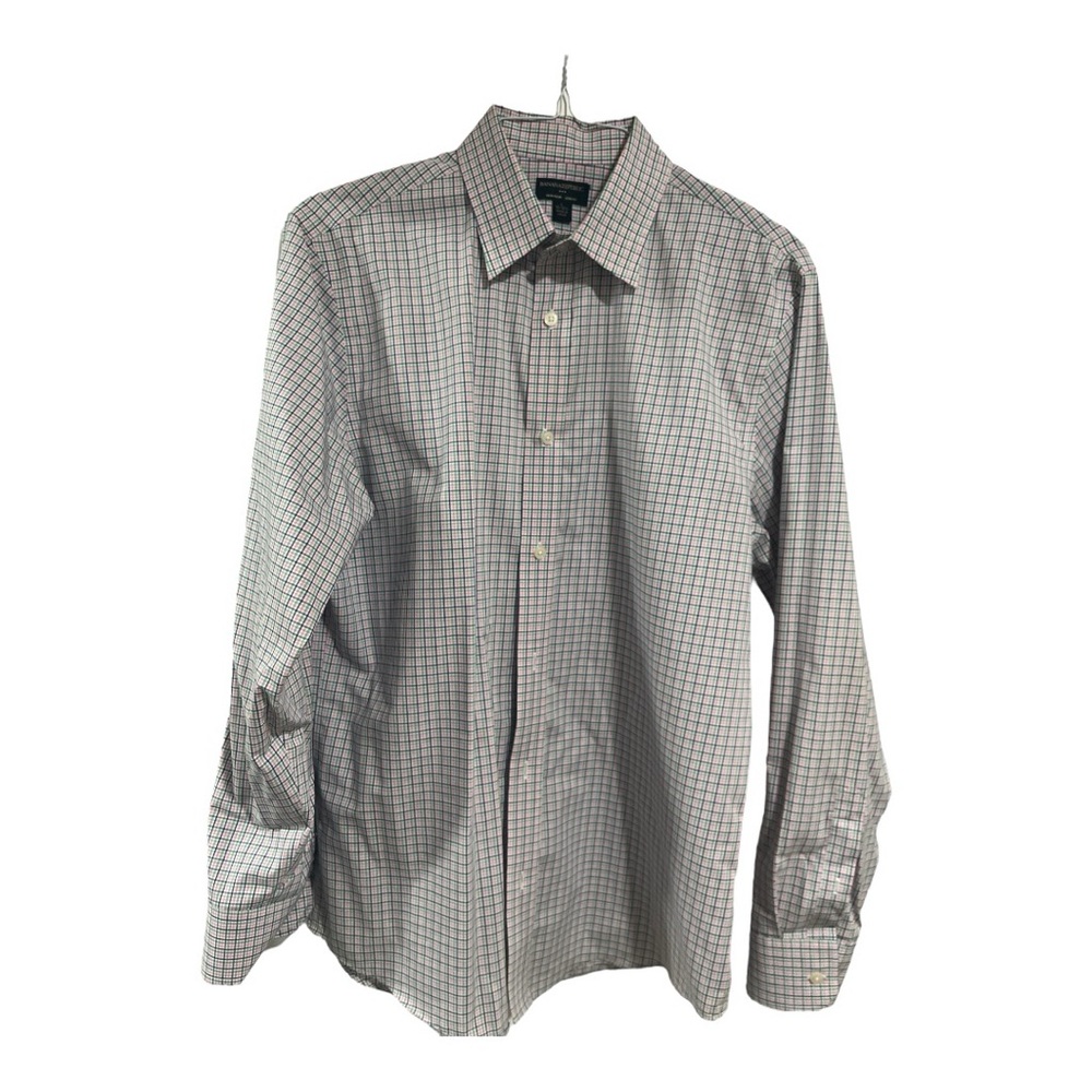 Banana Republic tartan plaid men’s 16-16 1/2 non iron slim fit button down.